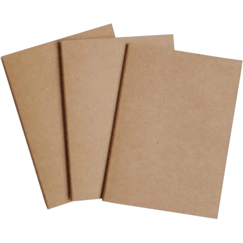 Wanderings Inserts Vierges Pour Carnet De Voyage A6 - 10,5 X 15 cm - Lot De 3 Recharges Pour Journaux En Cuir, Mémos, Écriture, 