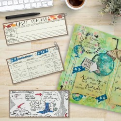 Wanderings Inserts Vierges Pour Carnet De Voyage A6 - 10,5 X 15 cm - Lot De 3 Recharges Pour Journaux En Cuir, Mémos, Écriture, 