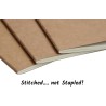 Inserts de Rechange pour Carnet de Notes de Voyageur - 12,5x9 cm B7 - Pages Blanches - Lot de 3 | Taille Du Journal de Passeport