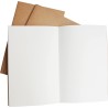 Wanderings Grande Recharge Blanche Pour Carnet De Voyage/Grande Recharge De Journal | 7" x 10,7" / 18cm x 27cm | 3 Carnets, 180 