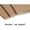 Wanderings Grande Recharge Blanche Pour Carnet De Voyage/Grande Recharge De Journal | 7" x 10,7" / 18cm x 27cm | 3 Carnets, 180 