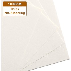 Recharge de papier vierge a6, 6 trous pour classeur personnel a6, 80 feuilles/160 pages vierges, 10,4 x 16,8 cm, beige (1)
