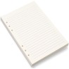 Recharge de papier ligné a5, 6 trous pour agenda filofax a5, feuilles mobiles lignées de 8 mm, 80 feuilles/160 pages, 14 x 21 cm