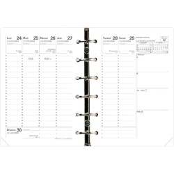 Quo Vadis - Recharge Organiseur - 2026 - Minitimer - Semainier Planning - Français - 12 mois de janvier à décembre - 9x12,5 cm -