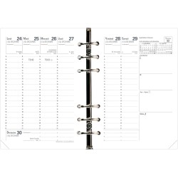 Quo Vadis - Recharge Organiseur - 2026 - Minitimer - Semainier Planning - Français - 12 mois de janvier à décembre - 9x12,5 cm -