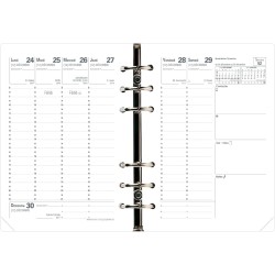 Quo Vadis - Recharge Organiseur - 2026 - Minitimer - Semainier Planning - Français - 12 mois de janvier à décembre - 9x12,5 cm -