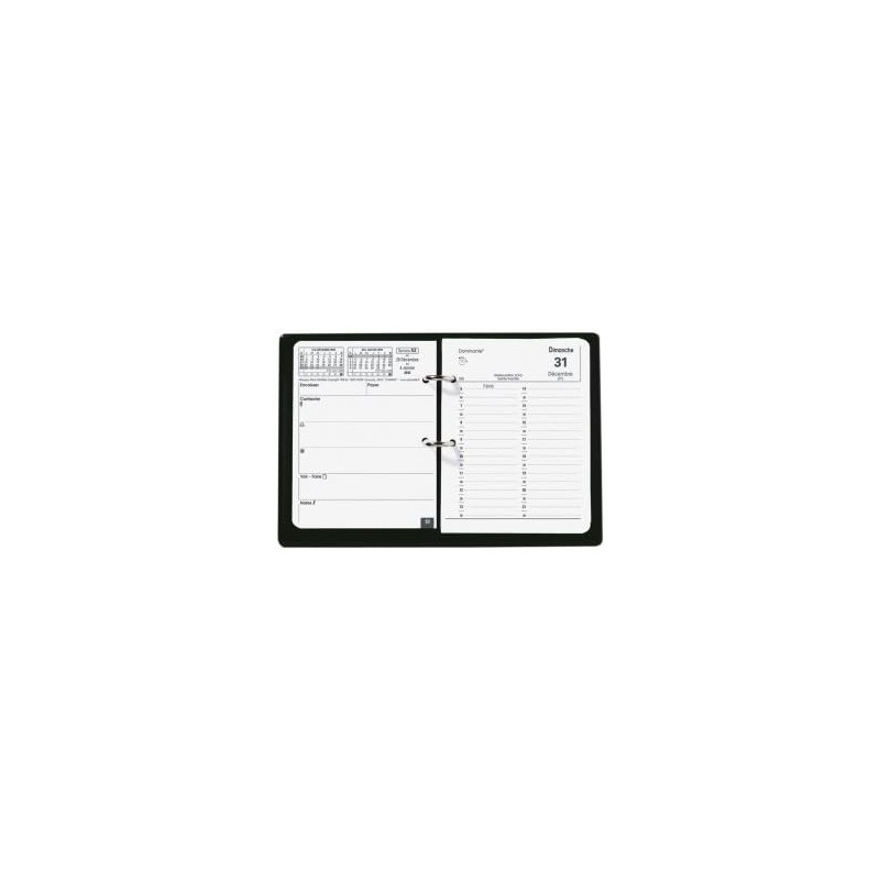 Quo Vadis - Recharge Agenda - 2026 - Bloc Planing - Journalier - Français - 12 mois de janvier à décembre - 11,5x14,5 cm - Papie