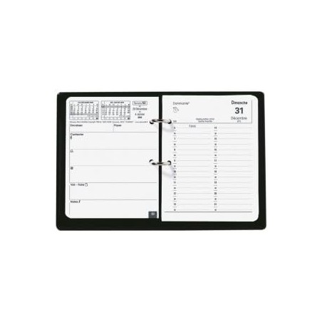 Quo Vadis - Recharge Agenda - 2026 - Bloc Planing - Journalier - Français - 12 mois de janvier à décembre - 11,5x14,5 cm - Papie