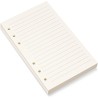 Papier de chargement a6, 6 trous lignés pour classeurs personnels a6, feuilles en vrac à rayures de 8 mm, 80 feuilles/160 pages 