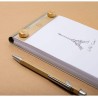 Exacompta - Réf. 12213E - Boîte de 5 recharges de bureau pour bloc FAF de 170 feuilles blanches microperforées détachables - Dim