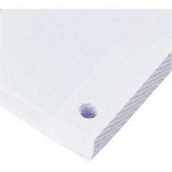Exacompta - Réf. 12523E - 1 recharge de bureau pour bloc FAF de 170 feuilles blanches microperforées détachables - réglure dots 
