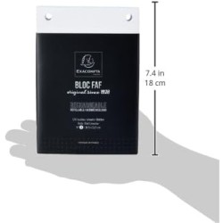 Exacompta - Réf. 12523E - 1 recharge de bureau pour bloc FAF de 170 feuilles blanches microperforées détachables - réglure dots 