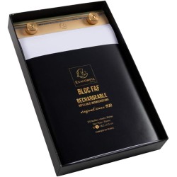 Exacompta Socle FAF N°3, format 18,5X11,5cm en tôle aluminium avec recharge papier uni