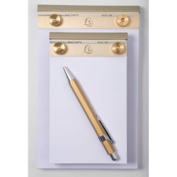 Exacompta Socle FAF N°3, format 18,5X11,5cm en tôle aluminium avec recharge papier uni