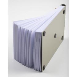 Exacompta Socle FAF N°3, format 18,5X11,5cm en tôle aluminium avec recharge papier uni