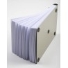 Exacompta Socle FAF N°3, format 18,5X11,5cm en tôle aluminium avec recharge papier uni