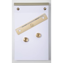 Exacompta Socle FAF N°3, format 18,5X11,5cm en tôle aluminium avec recharge papier uni