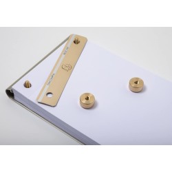 Exacompta Socle FAF N°3, format 18,5X11,5cm en tôle aluminium avec recharge papier uni