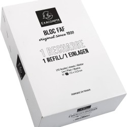 Exacompta Boîte de 5 recharges FAF 21x13,5cm N° 4 uni