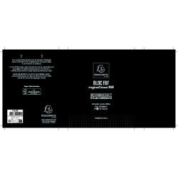 Exacompta - Réf. 12524E - 1 recharge de bureau pour bloc FAF de 170 feuilles blanches microperforées détachables - réglure dots 