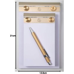 Exacompta - Réf. 12114E - 1 Bloc de bureau FAF rechargeable de 170 feuilles blanches microperforées détachables - Dimensions 22 