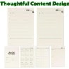 Recharge pour Agenda Journalier 2026,176 Feuilles A5 Refill Papier Ligne Agenda Journalier Daily Planner Refills Recharge Organi