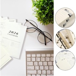 Recharge pour Agenda Journalier 2026,176 Feuilles A5 Refill Papier Ligne Agenda Journalier Daily Planner Refills Recharge Organi