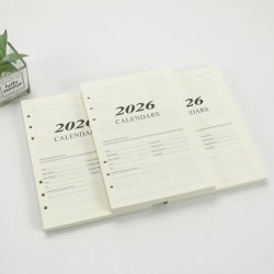 Recharge pour Agenda Journalier 2026,176 Feuilles A5 Refill Papier Ligne Agenda Journalier Daily Planner Refills Recharge Organi