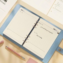 Recharge pour Agenda Journalier 2026,176 Feuilles A5 Refill Papier Ligne Agenda Journalier Daily Planner Refills Recharge Organi