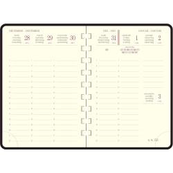 Exacompta - 130765E - Agenda semainier de poche Eurotime 13S Spiralé Baby Croco - 9 x 13 cm - Janvier à Décembre 2026 - Coloris 
