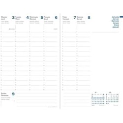 Quo Vadis - Recharge Agenda - 2026 - Ministre Recyclé - Semainier Planning - Multilingue - 13 mois de décembre à décembre - 16x2