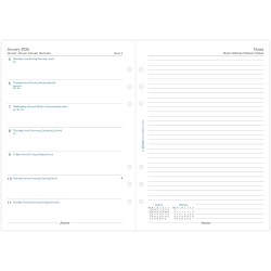 Filofax Agenda 2026 semainier A5 avec notes 5 langues 26-68509