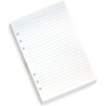Inserts De Planificateur De Classeur A5 À 6 Anneaux - 21 X 14,2 cm - Recharges A5 À Feuilles Mobiles De 120 GSM Lignées De Coule