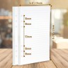 Inserts De Planificateur A5 À 6 Anneaux – 21 X 14,2 cm – Couleur Crème Épaisse À Pois, Feuilles Mobiles 120 GSM, Recharges De Pa