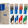 PILOT - 4 Etuis de 3 Recharges pour stylo effaçable. Compatibles FriXion Ball et FriXion Ball Clicker - Noir, Bleu, Rouge, Vert 