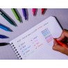 PILOT - 4 FriXion Ball Clicker - Encre Gel Effaçable - Stylo Roller Rechargeable, Rétractable et Ergonomique - Noir, Bleu, Rouge