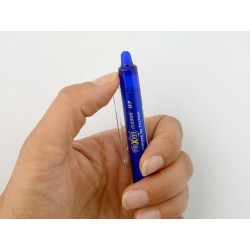 Pilot - Lot de 6 FriXion Ball Clicker 0, 7 - Roller effaçable - 2 Bleus, 2 Verts, 2 Noirs - Pointe moyenne