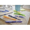 Pilot - Lot de 6 FriXion Ball Clicker 0, 7 - Roller effaçable - 2 Bleus, 2 Verts, 2 Noirs - Pointe moyenne