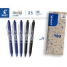 PILOT - Lot de 5 Frixion Ball Clicker - Stylo rétractable effaçable à encre thermosensible - Stylo roller rechargeable et ergono