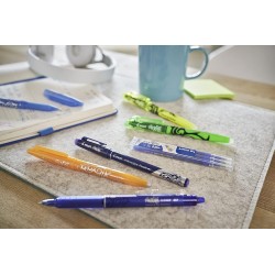 PILOT - Lot de 5 Frixion Ball Clicker - Stylo rétractable effaçable à encre thermosensible - Stylo roller rechargeable et ergono