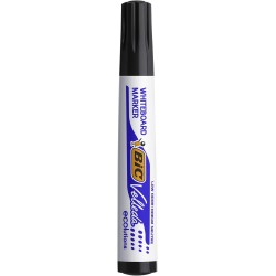 BIC Velleda 1701 ECOlutions Feutres pour Tableau Blanc Effaçables à Sec (Parfait pour l'Ecole et au Bureau / Pointe Conique Larg