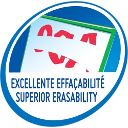 BIC Velleda 1701 ECOlutions Feutres pour Tableau Blanc Effaçables à Sec à Pointe Conique Moyenne - Vert, Boîte de 12