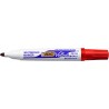 BIC Velleda 1701 ECOlutions Feutres pour Tableau Blanc Effaçables à Sec à Pointe Conique Moyenne - Rouge, Boîte de 12