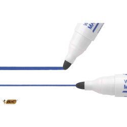 BIC Velleda 1701 ECOlutions Feutres pour Tableau Blanc Effaçables à Sec à Pointe Conique Moyenne - Vert, Boîte de 12 (Lot de 2)