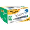 BIC Velleda 1701 ECOlutions Feutres pour Tableau Blanc Effaçables à Sec à Pointe Conique Moyenne - Vert, Boîte de 12 (Lot de 2)