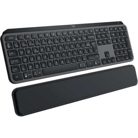 Logitech mx keys s plus clavier sans fil rechargeable, clavier silencieux, rétroéclairé, touches ergonomiques et programmables, 
