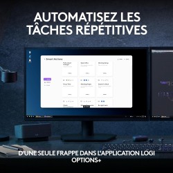 Logitech mx keys s clavier sans fil rechargeable usb c, clavier silencieux, plat, rétroéclairé, touches ergonomiques et programm