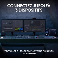 Logitech mx keys s clavier sans fil rechargeable usb c, clavier silencieux, plat, rétroéclairé, touches ergonomiques et programm
