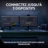 Logitech mx keys s clavier sans fil rechargeable usb c, clavier silencieux, plat, rétroéclairé, touches ergonomiques et programm
