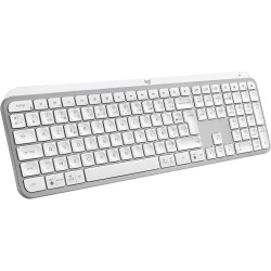 Logitech mx keys s clavier sans fil rechargeable usb c, clavier silencieux, rétroéclairé, touches ergonomiques et programmables,